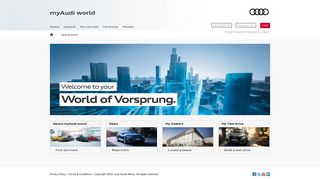 
                            5. myAudi World | Vorsprung durch Technik