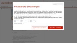 
                            10. myAustrian Gruppenbuchungen - Austrian Airlines