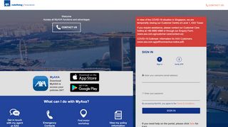 
                            7. MyAXA | Signin - AXA Singapore