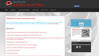 
                            3. MyBackup (Pro) Frequently Asked Questions - RerWare