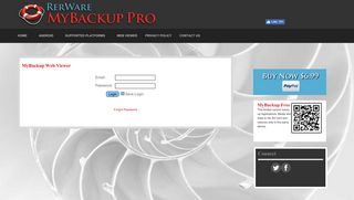 
                            1. MyBackup (Pro) Web Viewer Login - RerWare