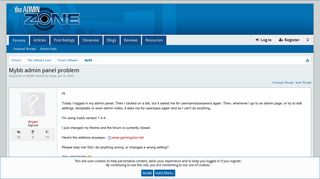 
                            4. Mybb admin panel problem | The Admin Zone