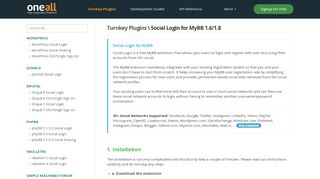 
                            7. MyBB Social Login | docs.oneall.com