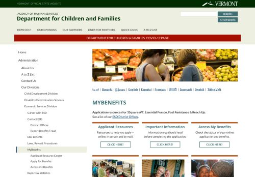 
                            12. MyBenefits | Department for Children and Families