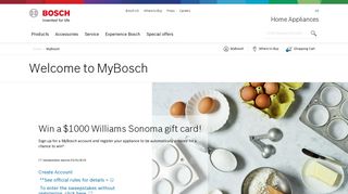 
                            12. MyBosch - Personal product registration for Bosch Home Appliances