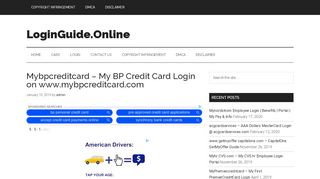 
                            11. Mybpcreditcard – My BP Credit Card Login on www.mybpcreditcard ...