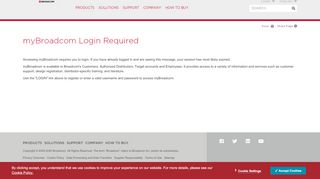 
                            1. myBroadcom Login Required