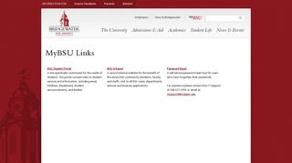 
                            10. MyBSU Links | Bridgewater State University