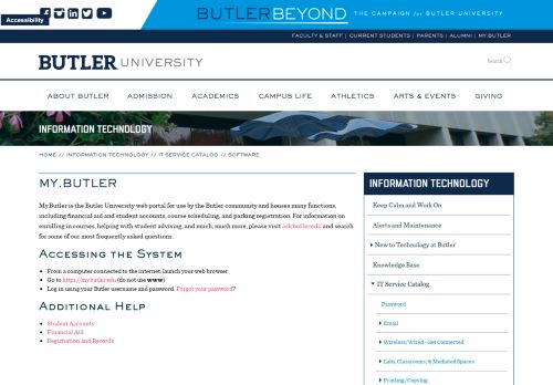 
                            3. My.Butler | Butler.edu