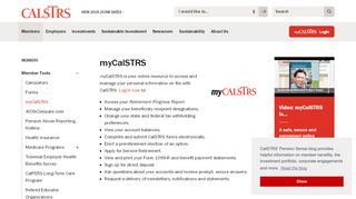 
                            2. myCalSTRS - CalSTRS.com