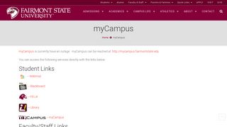 
                            11. myCampus | Fairmont State University