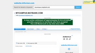 
                            6. mycampus.maybank.com at Website Informer. Visit Mycampus Maybank.