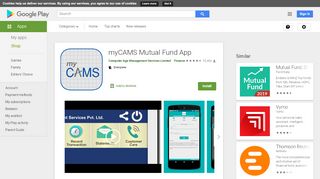 
                            4. myCAMS Mutual Fund App – Apps on Google Play