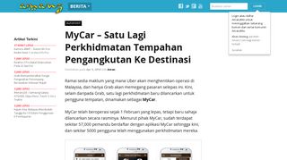 
                            6. MyCar – Satu Lagi Perkhidmatan Tempahan ...