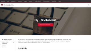 
                            4. MyCarletonOne - Carleton University