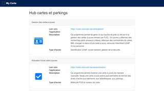 
                            12. MyCarte: Hub cartes et parkings