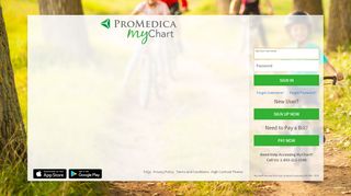 
                            6. MyChart - Login Page - ProMedica myChart