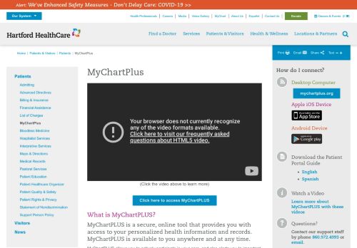 
                            2. MyChartPlus | Hartford HealthCare