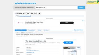 
                            6. mycintra.co.uk at Website Informer. Visit Mycintra.