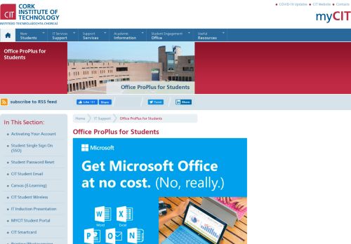 
                            8. MyCIT.ie - Office ProPlus for Students