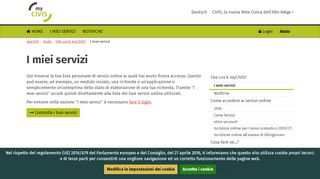 
                            4. myCIVIS: I miei servizi