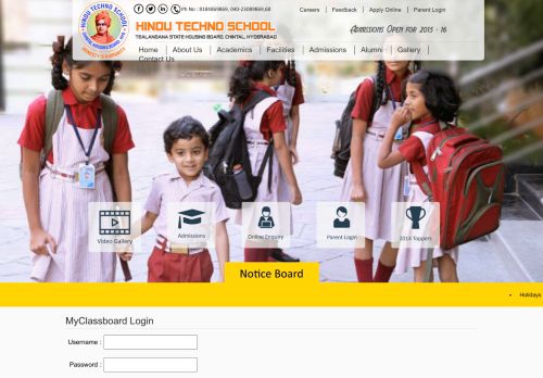 
                            10. MyClassboard Login - Best Techno school in Hyderabad Hindu ...