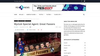 
                            8. Myclub Special Agent: Great Passers - pes-news.com