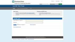 
                            4. myCME Login - Cleveland Clinic CME