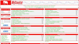 
                            1. MyCounter - счётчик и статистика посещаемости для Вашего сайта