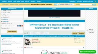 
                            1. MyCryptoCoin 2.0 - Die besten Eigenschaften in einer Kryptowährung ...