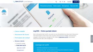 
                            2. myCSS – le portail client de la CSS Assurance