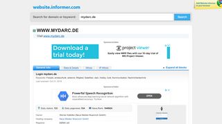 
                            4. mydarc.de at WI. Login mydarc.de - Website Informer