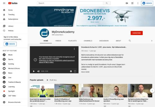 
                            8. MyDroneAcademy - YouTube