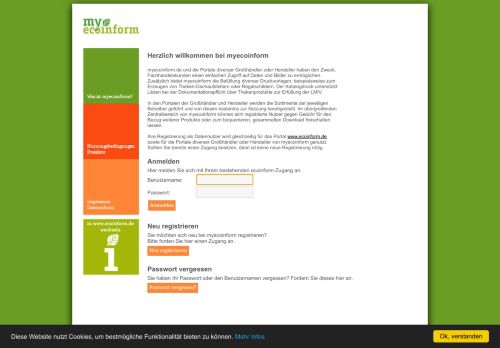 
                            4. myecoinform - Willkommen