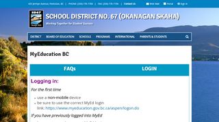 
                            5. MyEducation BC - School District No. 67 (Okanagan Skaha) - SD67