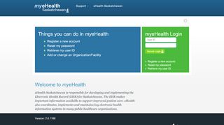 
                            9. myeHealth Login - eHealth Saskatchewan