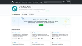 
                            6. MyEtherWallet · GitHub