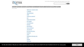 
                            3. MyExeter - University of Exeter