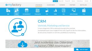 
                            2. myfactory.CRM - Software für Kundenmanagement