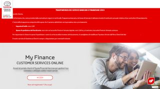 
                            7. MyFinance - Customer Service Online - Toyota Financial Services