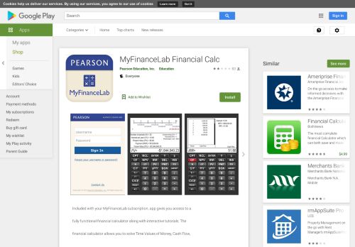 
                            6. MyFinanceLab Financial Calc – Apps i Google Play