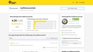 
                            5. myfitnesscard.de Bewertungen & Erfahrungen | Trusted Shops