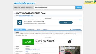 
                            13. myfordbenefits.com at WI. Ford - Login - Website Informer