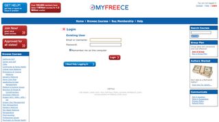 
                            8. MyFreeCE - Login