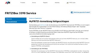 
                            2. MyFRITZ!-Anmeldung fehlgeschlagen | FRITZ!Box 3390 | AVM ...