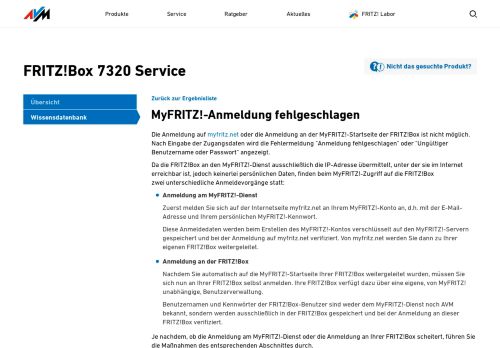 
                            3. MyFRITZ!-Anmeldung fehlgeschlagen | FRITZ!Box 7320 | AVM ...