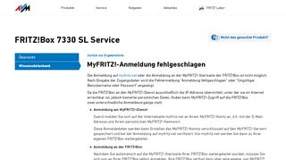 
                            5. MyFRITZ!-Anmeldung fehlgeschlagen | FRITZ!Box 7330 SL | AVM ...