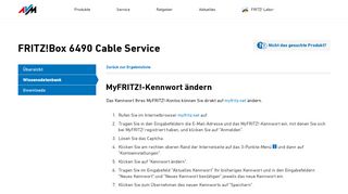 
                            5. MyFRITZ!-Kennwort ändern | FRITZ!Box 6490 Cable | AVM ...