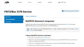 
                            10. MyFRITZ!-Kennwort vergessen | FRITZ!Box 3370 | AVM Deutschland