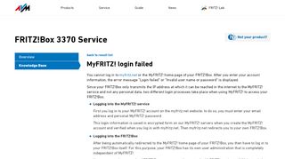 
                            9. MyFRITZ! login failed | FRITZ!Box 3370 | AVM International